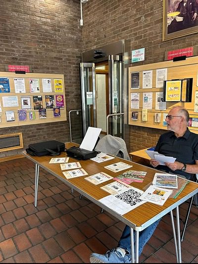 Get your tickets at the library pop-up stall