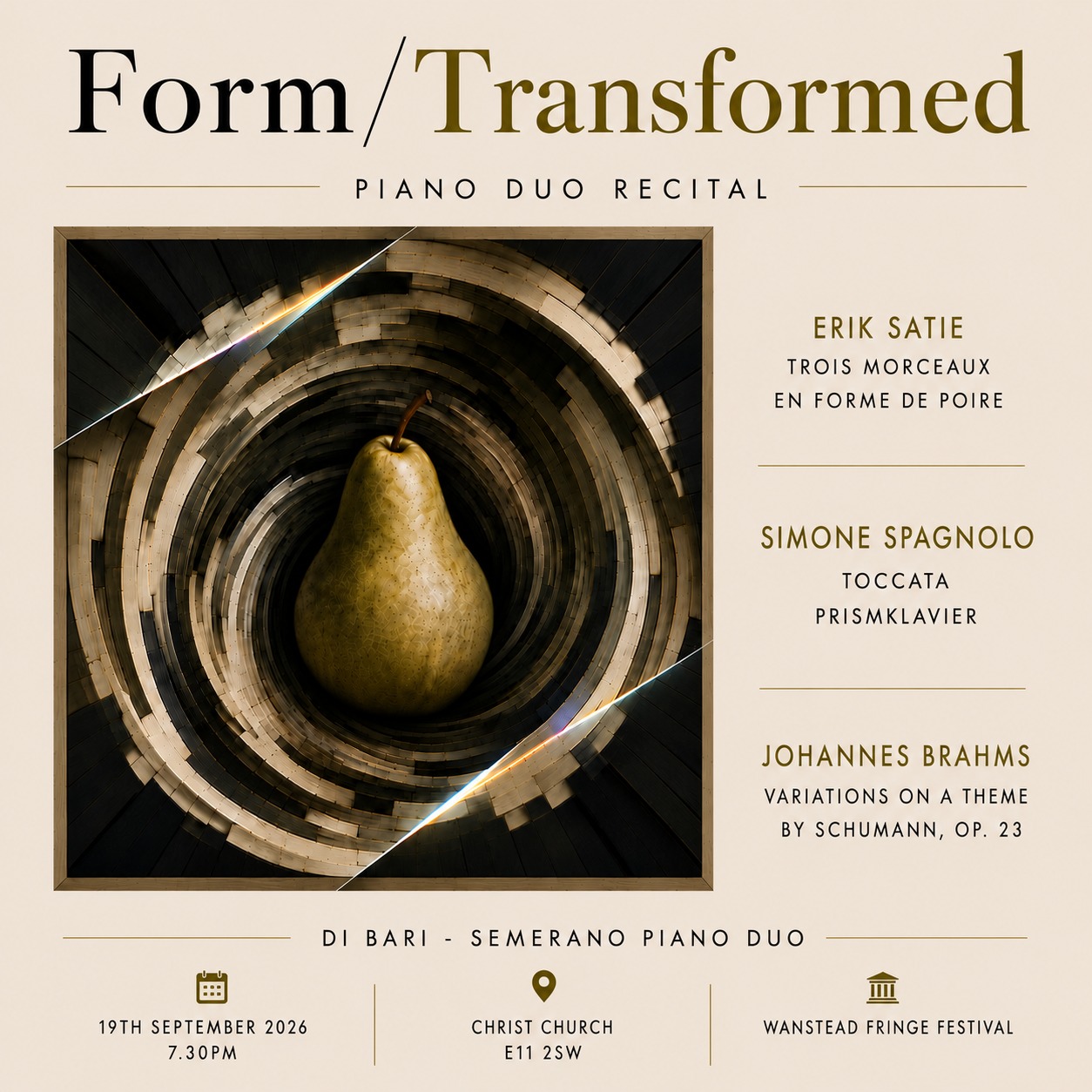 Form/Transformed: Piano Duo Recital